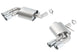 Borla axle back exhaust for 2016 Chevy Camaro 6.2L Atak rear section without dual mode valves, showcasing the polished stainless steel design.