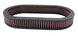 K&N Engineering custom oval drop-in air filter with 7.75-inch width, 14.625-inch length, and 2-inch height for vehicle air intake