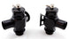 Turbosmart BOV Kompact Dual Port blow off valve installed on a 2016 Cadillac ATS-V 3.6L twin-turbo engine, showcasing the valve and engine bay