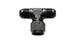 Vibrant -8AN Tee fitting with female swivel side, metal construction, designed for high-performance hydraulic or fuel systems.