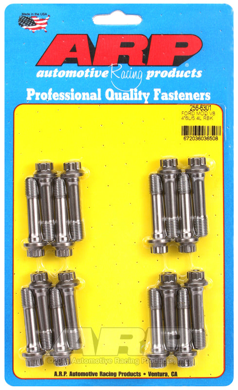 ARP Ford Modular V8 4.6L/5.4L ARP2000 rod bolt kit with high-strength bolts for engine rebuilding and performance upgrades.