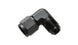 Vibrant 16AN female to male 90-degree swivel adapter fitting, shown with detailed metal construction and swivel joint for secure connections.