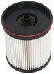 K&N universal fuel filter with 40.016-inch length and 3.438-inch diameter, designed for automotive fuel system replacement.