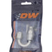 DeatschWerks 6AN female swivel hose end fitting with PTFE lining and olive insert, designed for high-performance fuel and oil lines.