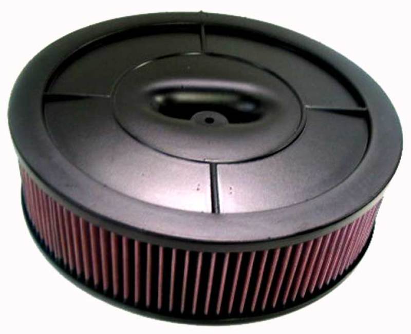 K&N Flow Control Custom Assembly 2BBL HOL with Check Valve, direct fit air filter from K&N Engineering, shown in the image.