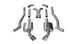 Polished CORSA Performance catback exhaust system for 2011-2015 Chevrolet Camaro SS 6.2L V8 manual, showing the shiny metal pipes.