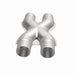 MagnaFlow Smooth Trans X 2.25/2.25 stainless steel X pipe for exhaust systems, showcasing the polished metal and pipe design.
