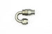 DeatschWerks 6AN female swivel hose end fitting with 180-degree PTFE swivel, includes olive insert for fuel or oil lines.