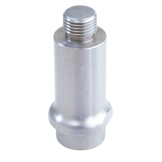 QA1 aluminum shock extension with 9/16-18 UNF thread, 2-inch length, designed for shocks and struts.