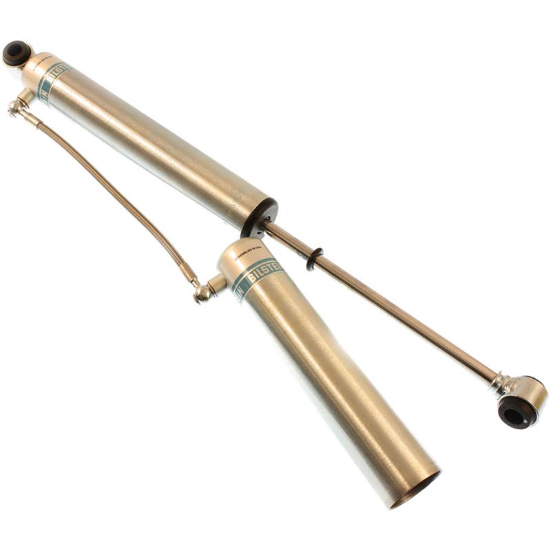 Bilstein 5160 Series 9.5-inch travel monotube shock absorber for off-road vehicles, featuring 46mm diameter and durable construction.