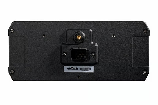 Haltech uC-10 10-inch digital dash gauge kit with cables and accessories, featuring a sleek display and modern design.