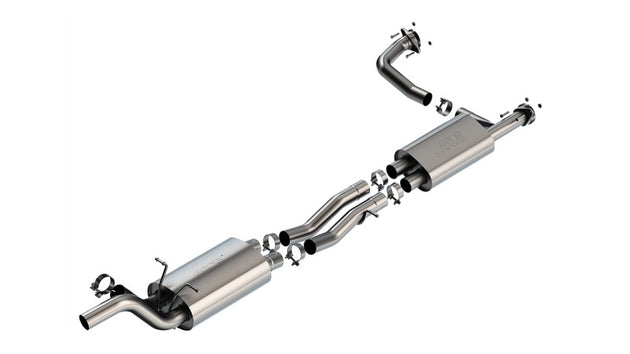 Borla 25-26 RAM 1500 RHO 3.0L V6 S-Type exhaust mid-section connecting pipes, 3-inch diameter, 145.1-inch wheelbase
