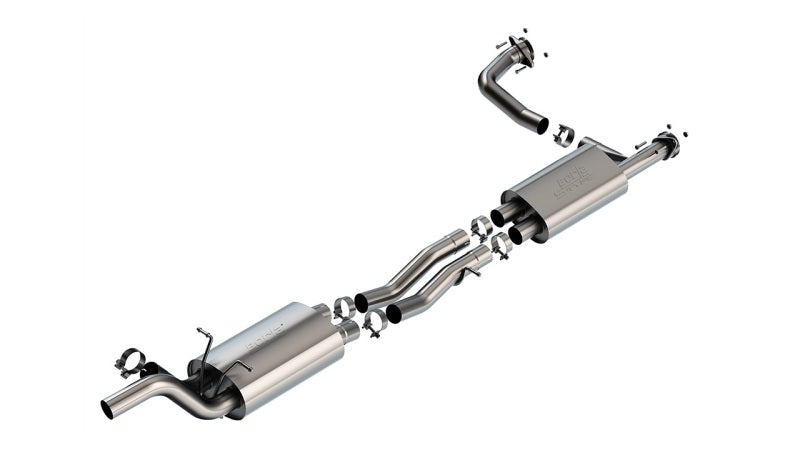 Borla 25-26 RAM 1500 RHO 3.0L V6 S-Type exhaust mid-section connecting pipes, 3-inch diameter, 145.1-inch wheelbase
