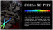CORSA Performance X pipe exhaust for Chevrolet Corvette C6 2009-2013 with 6.2L V8 engine, visible metal piping and connections.
