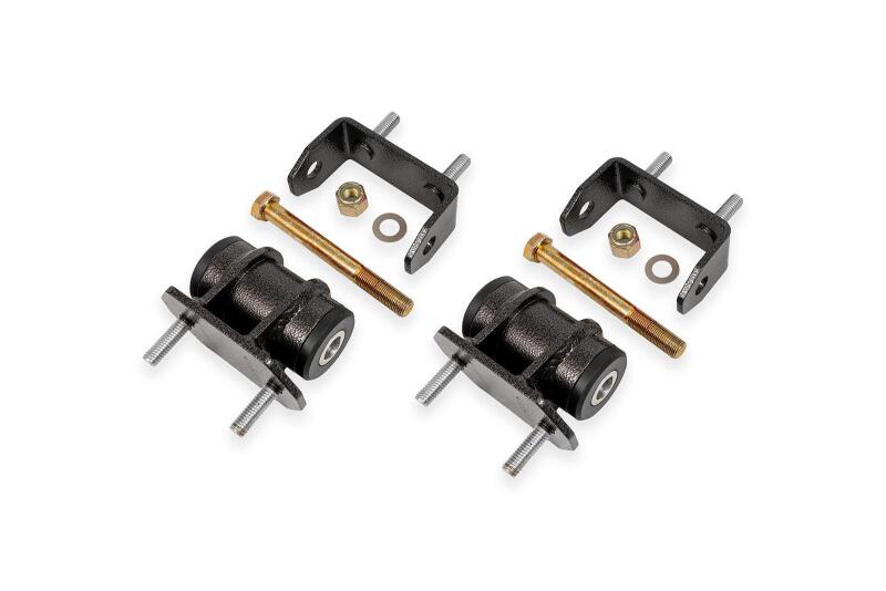 BMR Suspension black hammertone Delrin differential bushings for Chevrolet Corvette C6 transmission and differential mount.