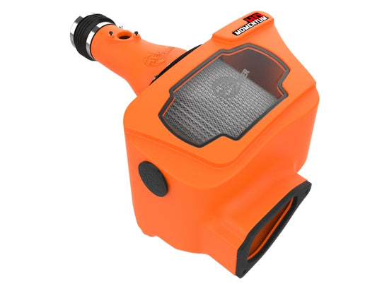 aFe Momentum Sealed Cold Air Intake for Toyota Land Cruiser J300 2022-2025 V6 3.3L engine, showing the intake system and filter.