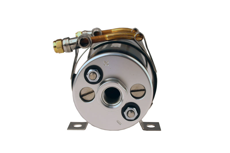 Aeromotive 700 HP EFI fuel pump in black, high-performance automotive fuel pump, durable design for demanding engine applications.