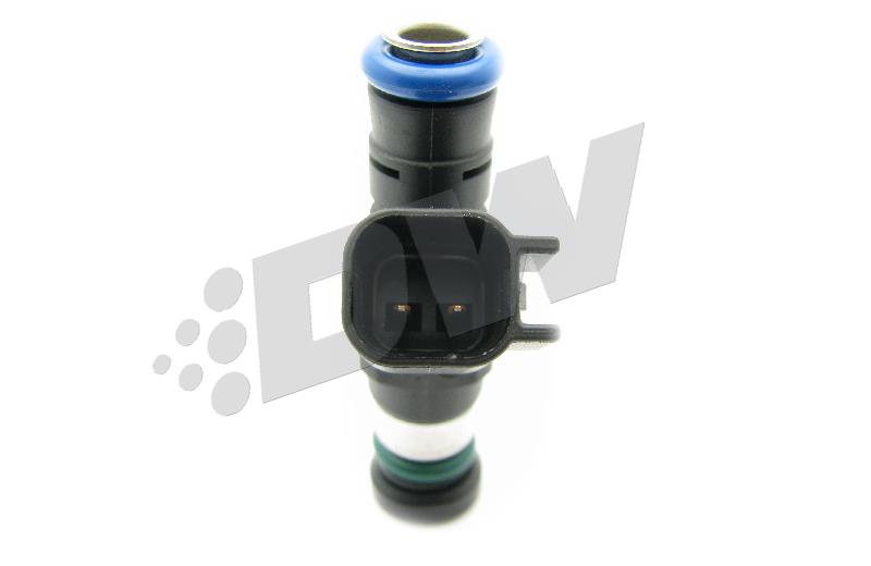 DeatschWerks LS2/5.7L & 6.1L HEMI fuel injector set of 8 for 8-cylinder engines, showcasing high-performance injectors.