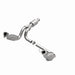 MagnaFlow Catalytic Converter Direct Fit for Chevy Avalanche 5.3L, model years 2009-2013, with metallic finish and inlet/outlet pipes.