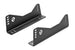 Black Sparco side mount aluminum seat brackets for racing seats, designed for secure installation and durability.