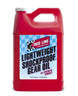 Red Line lightweight shockproof gear oil gallon, durable lubricant for gear systems, showing the container with red label and cap.