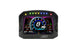 AEM CD-5LG carbon logging digital dash display with internal 10Hz GPS and antenna, showing gauges and digital readouts on a sleek panel.