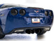 AWE Tuning C6 Chevrolet Corvette Z06/ZR1 touring axle-back exhaust with diamond black tips, showcasing polished metal and sleek design.