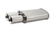 Vibrant StreetPower oval muffler with dual 3.5-inch round tips, straight cut beveled edge, 2.5-inch inlet I.D. in a sleek automotive design.