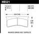 Hawk Performance Wilwood Superlite HT-10 race brake pads for racing brake system, showing the black brake pad with branding details.