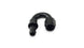 Vibrant Aluminum -6AN Push-On 180 Degree Hose End Fitting, automotive fitting with a 180-degree angle and durable aluminum construction.