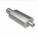 MagnaFlow stainless steel muffler with tip, 14x5x8 inches, featuring dual inlet and outlet pipes for automotive exhaust systems