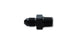 Vibrant aluminum -4 AN to 1/16 inch NPT straight adapter fitting showing smooth metallic finish and threaded ends.