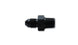 Vibrant aluminum -4 AN to 1/16 inch NPT straight adapter fitting showing smooth metallic finish and threaded ends.