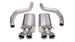 Polished CORSA Performance axle-back exhaust for 2006-2013 Chevrolet Corvette C6 Z06 7.0L V8, showing the sleek exhaust tips.