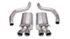Polished CORSA Performance axle-back exhaust for 2006-2013 Chevrolet Corvette C6 Z06 7.0L V8, showing the sleek exhaust tips.