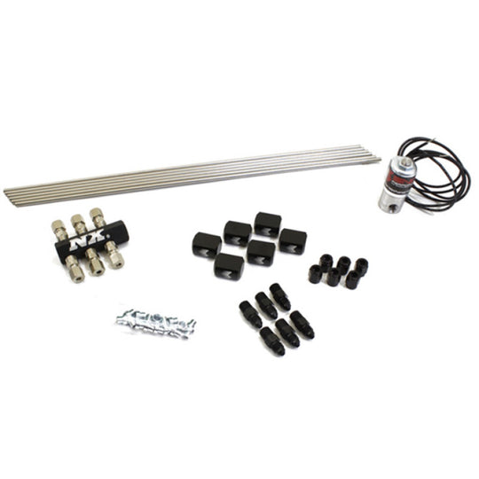 Snow Performance Water-Methanol Direct Port 6 Cylinder Hardline upgrade with nozzles, for automotive water methanol injection systems.