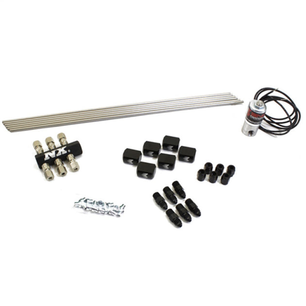 Snow Performance Water-Methanol Direct Port 6 Cylinder Hardline upgrade with nozzles, for automotive water methanol injection systems.