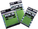 HKS SHF Replacement M-Size 3-Row Air Filter installed in a vehicle engine bay, featuring a black foam filter element.