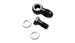 Vibrant -8AN male banjo fitting with 12mm x 1.5 metric aluminum and two washers, used for high-performance fluid connections.