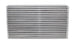 Vibrant air-to-air intercooler core, 22x11.8 inches, with aluminum fins and tubes for efficient cooling.