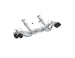MBRP catback exhaust system for Chevrolet Corvette C8 20-24 with quad split rear exit and AFM sims, featuring polished metal tips.
