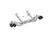 MBRP catback exhaust system for Chevrolet Corvette C8 20-24 with quad split rear exit and AFM sims, featuring polished metal tips.