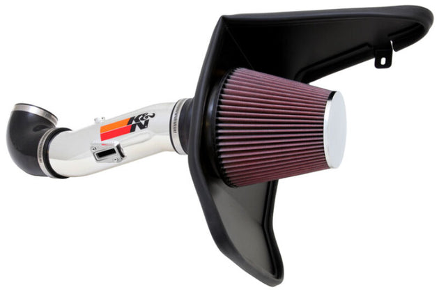 K&N Engineering cold air intake for Chevrolet Camaro 3.6L V6, featuring the Typhoon Performance Intake system with air filter and intake tube