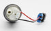 Walbro Universal 39/80 Flex Fuel Hellcat in-tank fuel pump showing the compact pump unit with electrical connectors and fuel inlet.