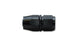 Vibrant -6AN straight hose end fitting for automotive fluid connections, made of durable metal with a polished finish.