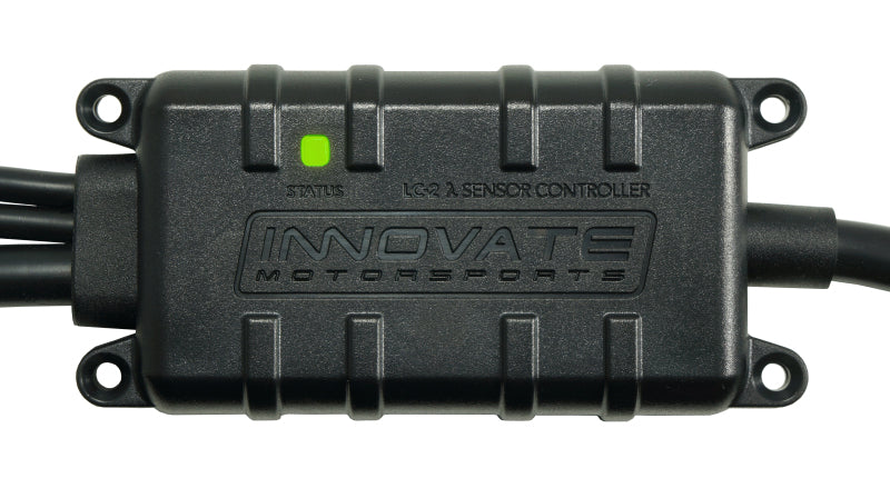 Innovate LC2 Digital Wideband Lambda Sensor Controller gauge component with display and control buttons for automotive tuning.