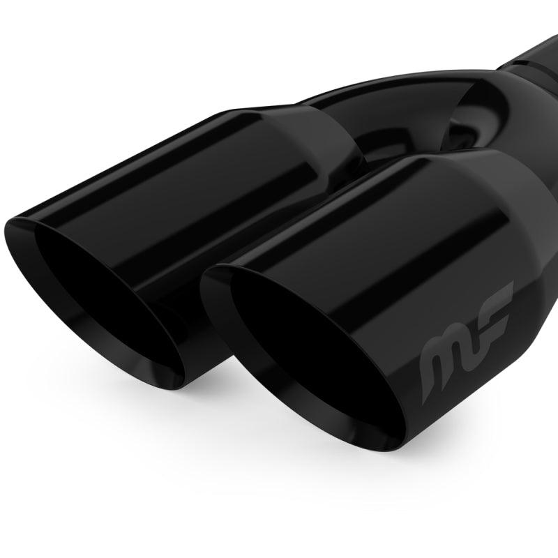 Magnaflow cat-back performance exhaust system for 2021 GMC Yukon V8 6.2L Street Series, showing chrome exhaust pipes and muffler.