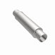 MagnaFlow Mag SS 4x4x14 muffler, stainless steel automotive exhaust component, with visible inlet and outlet pipes.