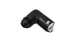 Vibrant 90-degree aluminum AN to female quick connect fitting for -6AN hoses, with 0.375-inch hose size, automotive performance part