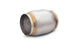 Vibrant SS Race Muffler with 3.5-inch inlet and outlet, 5-inch length, stainless steel finish, designed for high-performance exhaust systems.